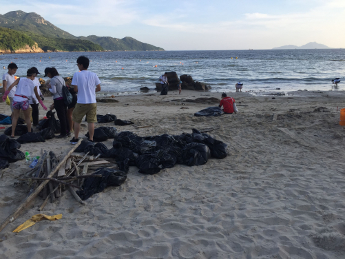 The government and citizens took immediate actions to remove the palm stearin from the shores.